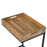 Teak Two Recycled Teak Wood Tray Table