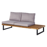 Teak Two 5 Seater Alkas Outdoor Lounge Set
