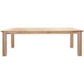 Teak Two Oxford Recycled Teak Wood Outdoor Dining Table