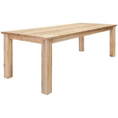 Teak Two Oxford Recycled Teak Wood Outdoor Dining Table
