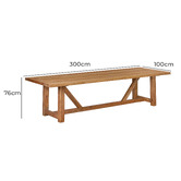 Teak Two Jaya Recycled Teak Wood Outdoor Dining Table