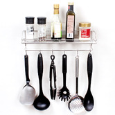 i-hook Stainless Steel Kitchen Shelf with Hooks