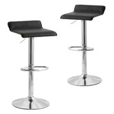 By Designs Aerglo Faux Leather Adjustable Barstools