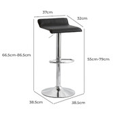 By Designs Aerglo Faux Leather Adjustable Barstools