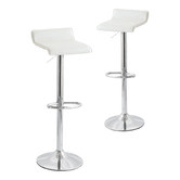 By Designs Aerglo Faux Leather Adjustable Barstools