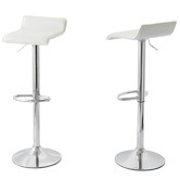 By Designs Aerglo Faux Leather Adjustable Barstools