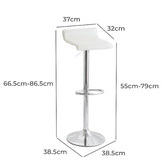 By Designs Aerglo Faux Leather Adjustable Barstools