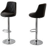 By Designs Cassini Faux Leather Adjustable Barstools
