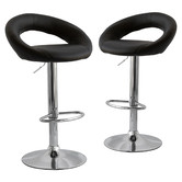 By Designs Thule Faux Leather Adjustable Barstools
