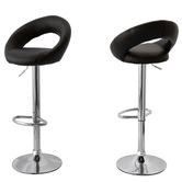By Designs Thule Faux Leather Adjustable Barstools