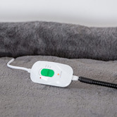 By Designs Canis Faux Fur Electric Heated Pet Bed