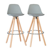By Designs 70cm Harmon Faux Leather Bar Stools