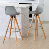By Designs 70cm Harmon Faux Leather Bar Stools
