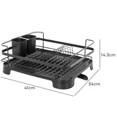 By Designs Black Osborne Dish Drying Rack