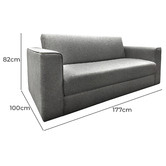 Bliss Clubb Day Dream Upholstered Fold Out Double Sofa Bed