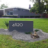 Bayside Luxe Aluminium Floating House Number