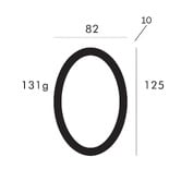 Bayside Luxe Black Zinc Alloy Floating House Number