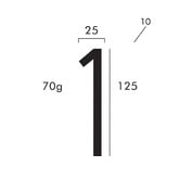 Bayside Luxe Black Zinc Alloy Floating House Number