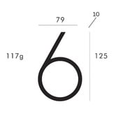 Bayside Luxe Black Zinc Alloy Floating House Number