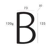Bayside Luxe Black Zinc Alloy Floating House Number