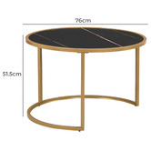 Cassington Home 2 Piece Damon Nesting Coffee Table Set