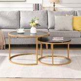 Cassington Home 2 Piece Damon Nesting Coffee Table Set