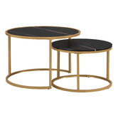 Cassington Home 2 Piece Damon Nesting Coffee Table Set