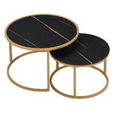 Cassington Home 2 Piece Damon Nesting Coffee Table Set