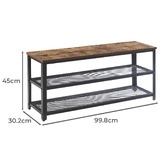 Cassington Home Gladstone Steel Shoe Rack