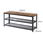 Cassington Home Gladstone Steel Shoe Rack