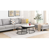 Cassington Home 2 Piece Hagano Nesting Coffee Table Set
