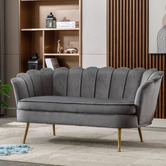 Cassington Home Marianna 2 Seater Velvet Sofa