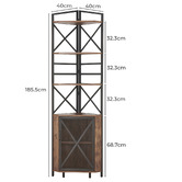 Cassington Home Silas 6 Tier Corner Shelf