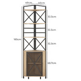 Cassington Home Silas 6 Tier Corner Shelf