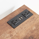Cassington Home Ciaran Console Table with Charging Station