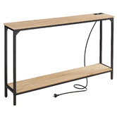 Cassington Home Ciaran Console Table with Charging Station