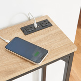 Cassington Home Ciaran Console Table with Charging Station