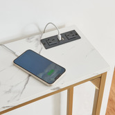 Cassington Home Ciaran Console Table with Charging Station