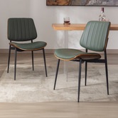 Cassington Home Moore Faux Leather Dining Chairs