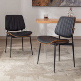 Cassington Home Moore Faux Leather Dining Chairs