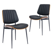Cassington Home Moore Faux Leather Dining Chairs