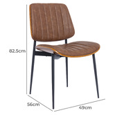 Cassington Home Moore Faux Leather Dining Chairs