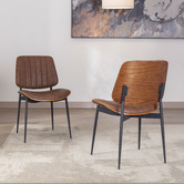 Cassington Home Moore Faux Leather Dining Chairs
