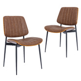 Cassington Home Moore Faux Leather Dining Chairs
