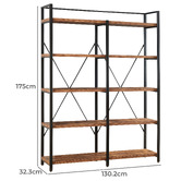 Cassington Home Alessa 5 Tier Shelving Unit