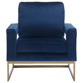 Cassington Home Armani Velvet Accent Chair