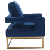 Cassington Home Armani Velvet Accent Chair