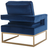 Cassington Home Armani Velvet Accent Chair