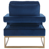 Cassington Home Armani Velvet Accent Chair
