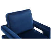 Cassington Home Armani Velvet Accent Chair